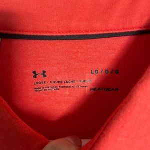 Men’s orange under armour golf shirt